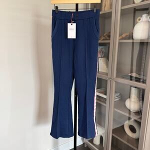 Perfect Moment Blue Track Pants with White and Red Accents